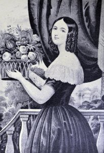 La marchande de fleurs - N. and Ives, J.M. Currier